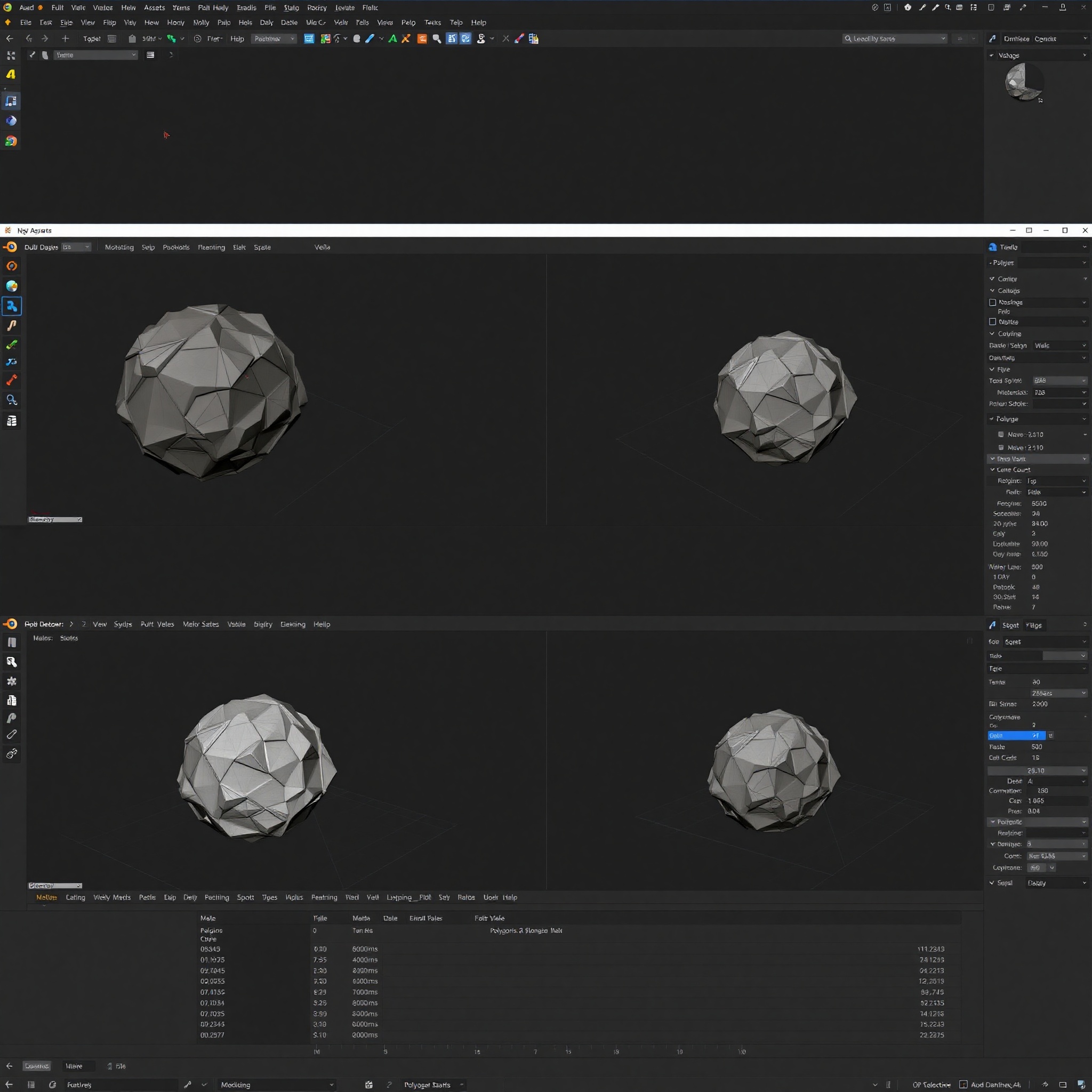 Comparación de modelos 3D optimizados versus no optimizados en Blender